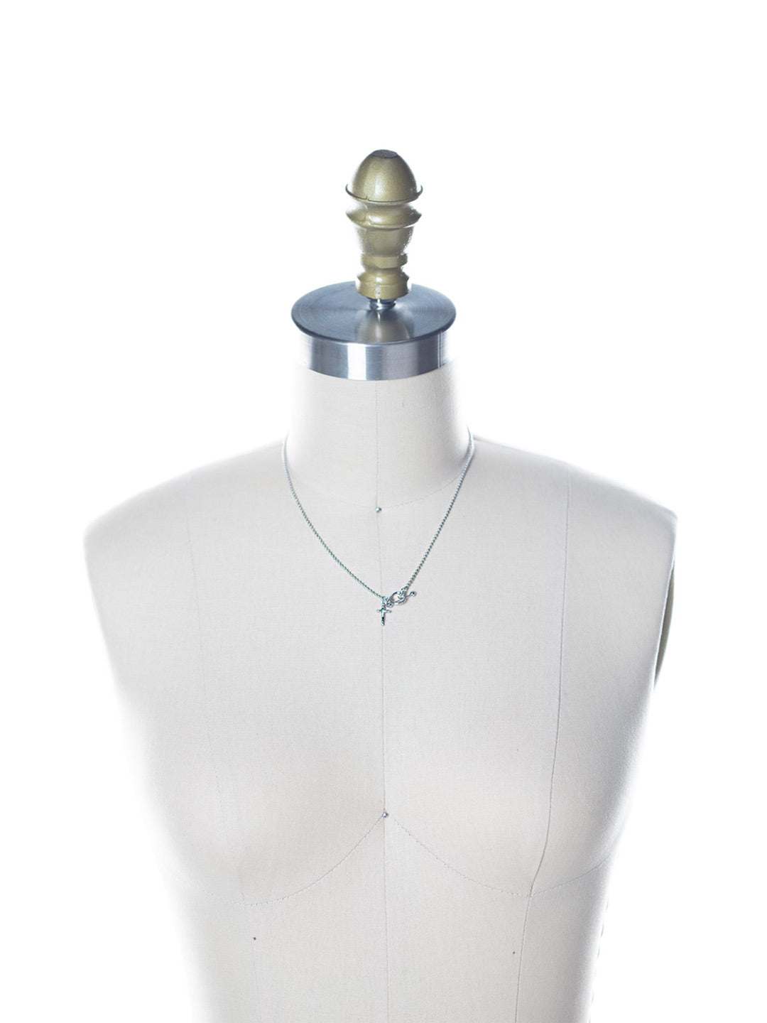 Mary Mini Pendant Necklace - NEV107PDCRY