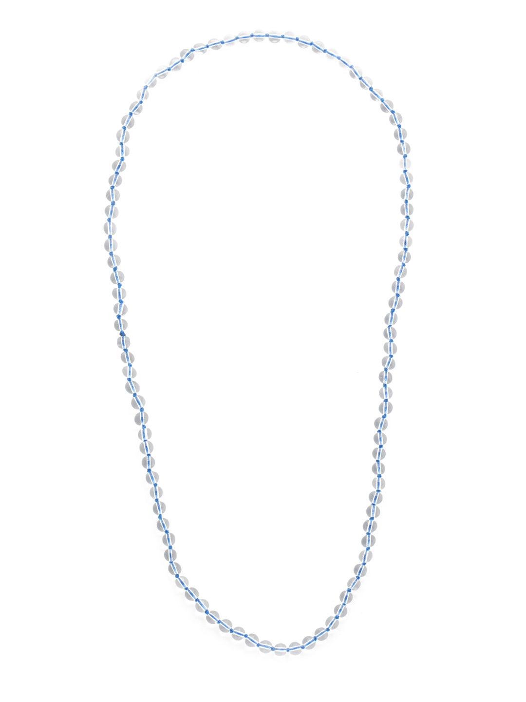 Prue Long Necklace - NEV40PDWNB - <p>Our Prue Long Necklace is a must if you're looking for a unique staple piece that will stand the test of time. Entirely lined in clear beadwork, it's a classic. From Sorrelli's Windsor Blue collection in our Palladium finish.</p>