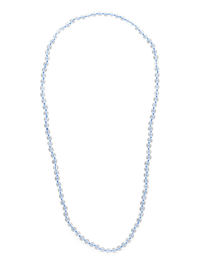 Prue Long Necklace - NEV40PDWNB - <p>Our Prue Long Necklace is a must if you're looking for a unique staple piece that will stand the test of time. Entirely lined in clear beadwork, it's a classic. From Sorrelli's Windsor Blue collection in our Palladium finish.</p>