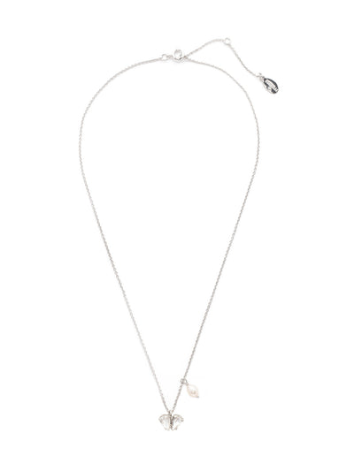 Hattie Pendant Necklace - NEW1PDCRY - <p>Dainty and pretty - that's our Hattie Pendant Necklace. This classic piece will be a staple in your jewelry collection with its crystals forming a heart and a single freshwater pearl. From Sorrelli's Crystal collection in our Palladium finish.</p>