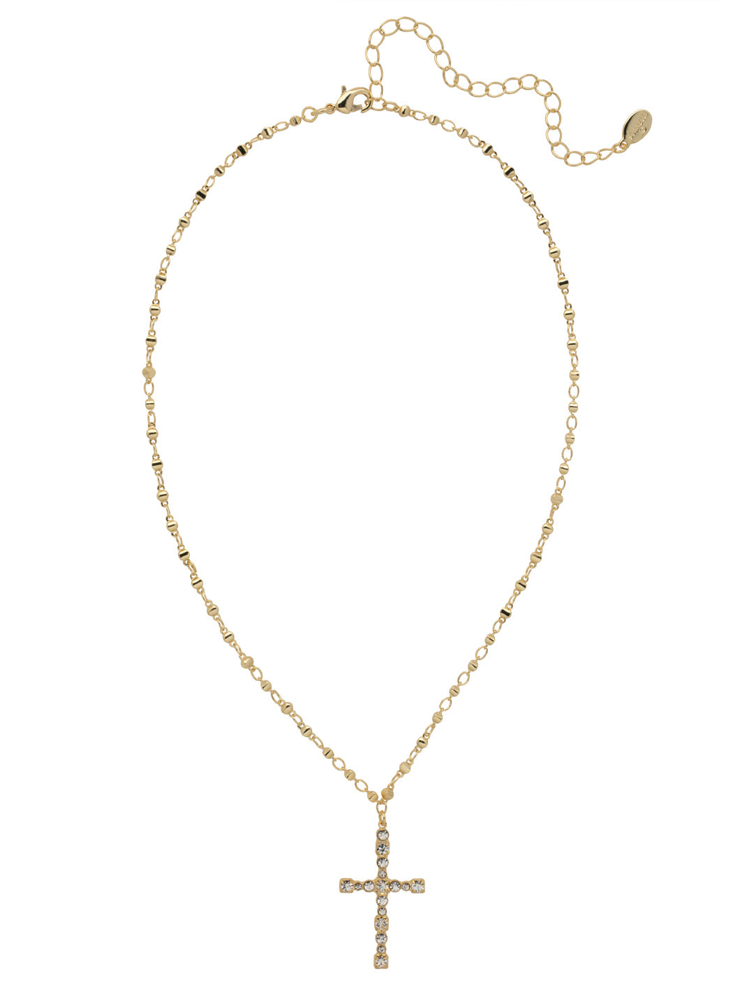 Charmaine Cross Pendant Necklace - NEX2BGCRY - <p>Perfect for any occasion, the Charmaine Cross Pendant Necklace spotlights a crystal studded cross on an adjustable chain. From Sorrelli's Crystal collection in our Bright Gold-tone finish.</p>