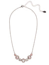 Haute Halo Lined Tennis Necklace