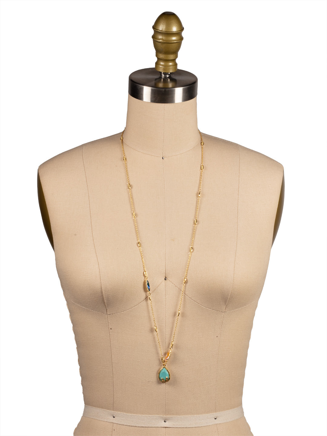 Sandy Embellished Long Necklace - NEZ16BGSOP