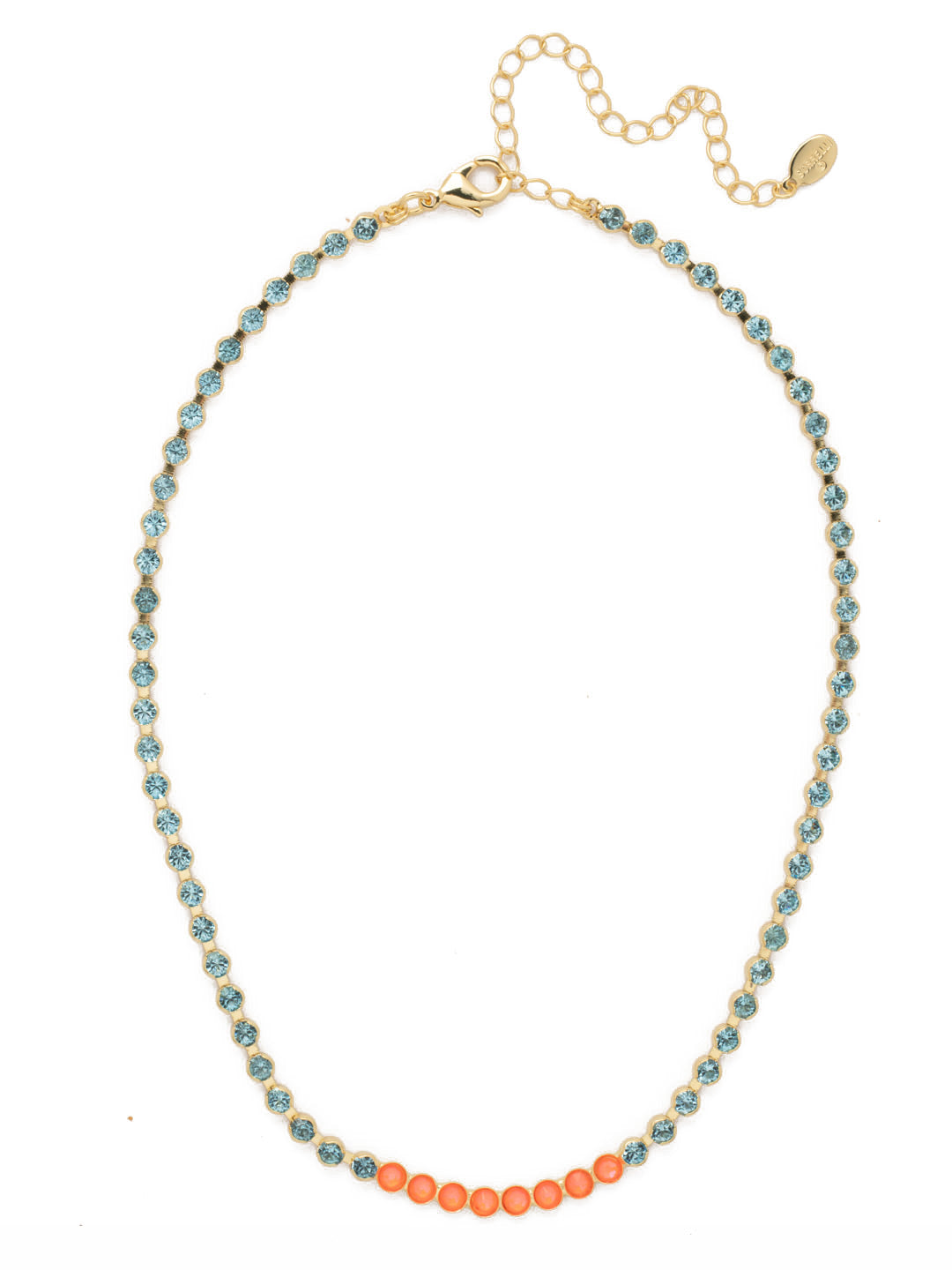 Marnie Tennis Necklace - NFA2BGPRT - <p>Perfect for dressing up or down, the classic Marnie Tennis Necklace features a repeating line of crystals secured by a lobster claw clasp. From Sorrelli's Portofino collection in our Bright Gold-tone finish.</p>