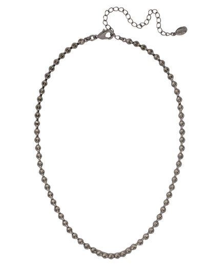 Marnie Tennis Necklace - NFA2GMBD - <p>Perfect for dressing up or down, the classic Marnie Tennis Necklace features a repeating line of crystals secured by a lobster claw clasp. From Sorrelli's Black Diamond collection in our Gun Metal finish.</p>