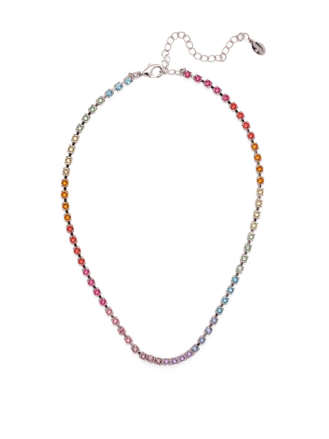Marnie Tennis Necklace - NFA2PDPRI - <p>Perfect for dressing up or down, the classic Marnie Tennis Necklace features a repeating line of crystals secured by a lobster claw clasp. From Sorrelli's Prism collection in our Palladium finish.</p>
