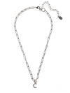 C Initial Paperclip Pendant Necklace