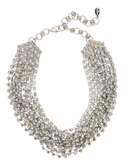 Madonna Statement Necklace - NFC49PDSNI - <p>The Madonna Statement Necklace features layers of crystal embellishments, creating a classic statement look that pairs perfect with the matching earrings and bracelet. From Sorrelli's Starry Night collection in our Palladium finish.</p>