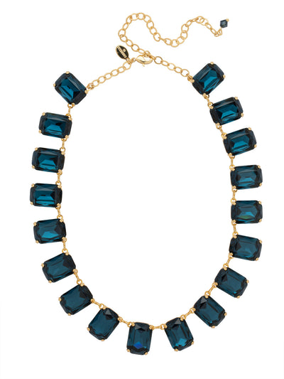 Julianna Emerald Statement Necklace - NFD77BGMON - <p>The Julianna Emerald Statement Necklace features a row of octagon cut candy drop crystals around an adjustable chain, secured with a lobster claw clasp. From Sorrelli's Montana collection in our Bright Gold-tone finish.</p>