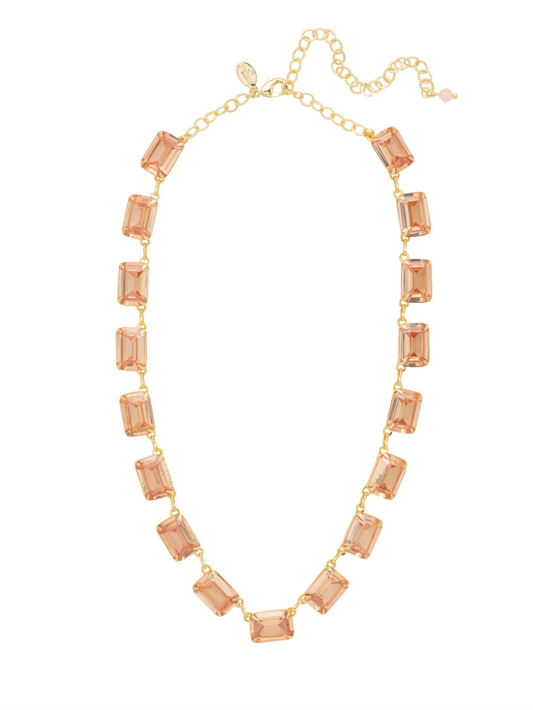 Julianna Mini Emerald Cut Statement Necklace - NFD78BGRSU - <p>The Julianna Mini Cut Statement Necklace features a row of emerald cut candy drop crystals around an adjustable chain, secured with a lobster claw clasp. From Sorrelli's Raw Sugar collection in our Bright Gold-tone finish.</p>