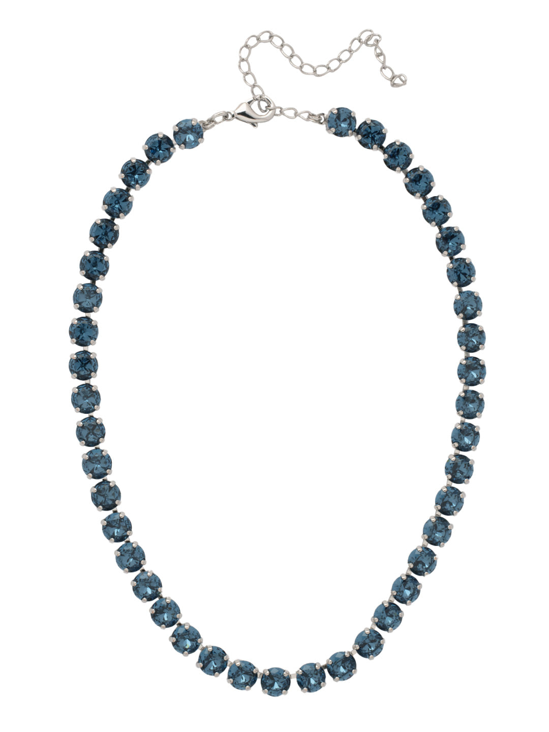 Matilda Tennis Necklace - NFJ4PDASP - <p>The Matilda Tennis Necklace features a repeating line of round cut crystals on an adjustable chain, secured with a lobster claw clasp. From Sorrelli's Aspen SKY collection in our Palladium finish.</p>