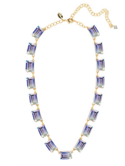 Julianna Tennis Necklace - NFJ9BGCAB - <p>The Julianna Tennis Necklace features a repeating line of emerald cut crystals on an adjustable chain, secured with a lobster claw clasp. From Sorrelli's Crystal Aurora Borealis collection in our Bright Gold-tone finish.</p>