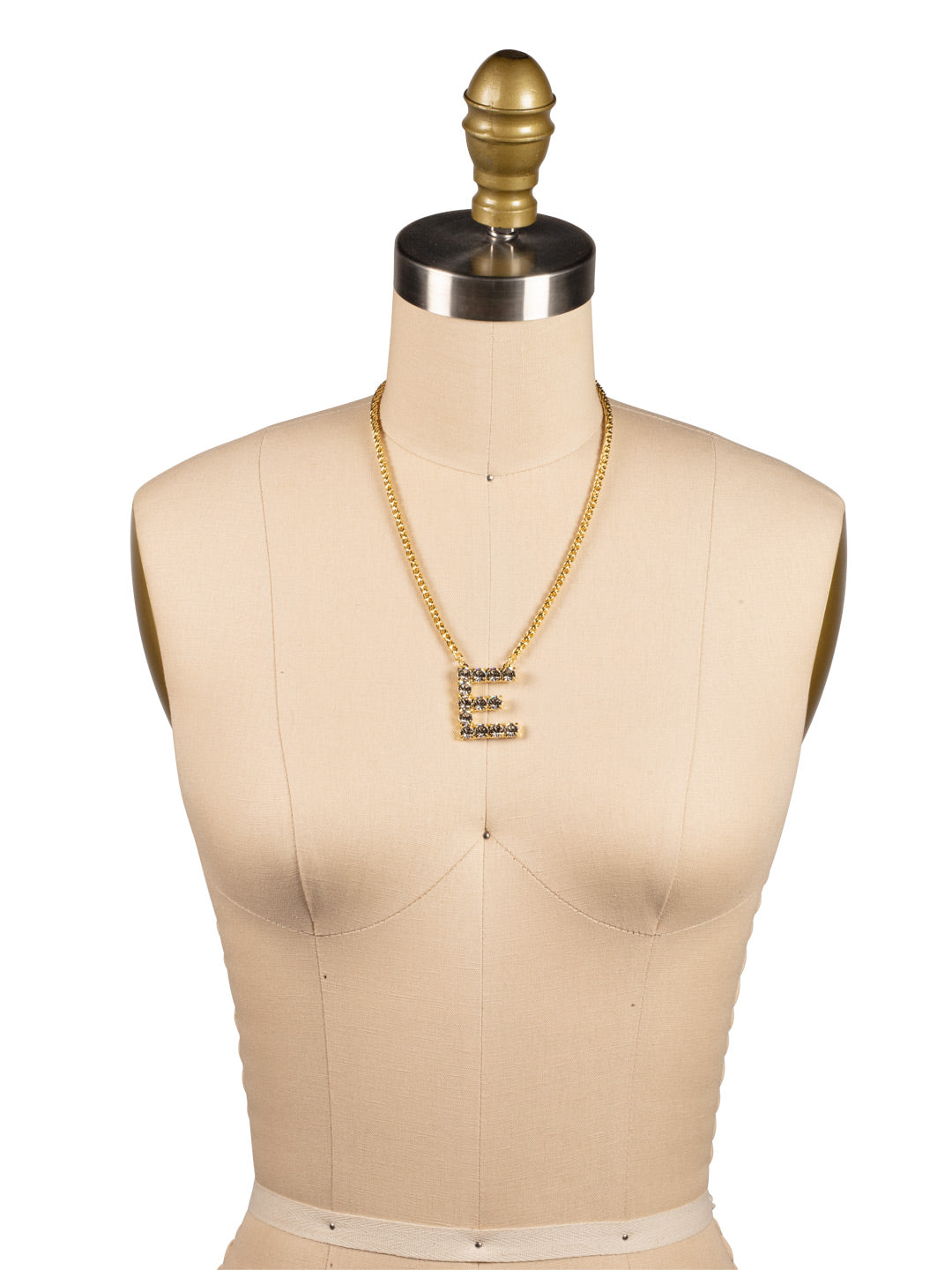 E Initial Rope Pendant Necklace - NFK24BGCRY