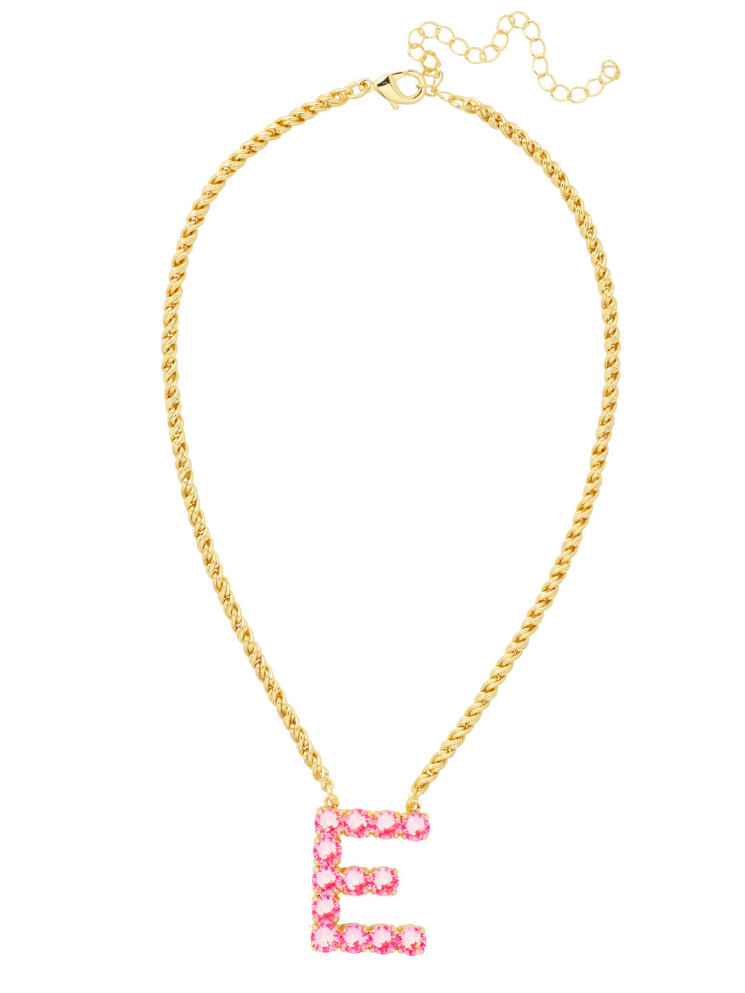 E Initial Rope Pendant Necklace - NFK24BGETP