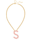 S Initial Rope Pendant Necklace
