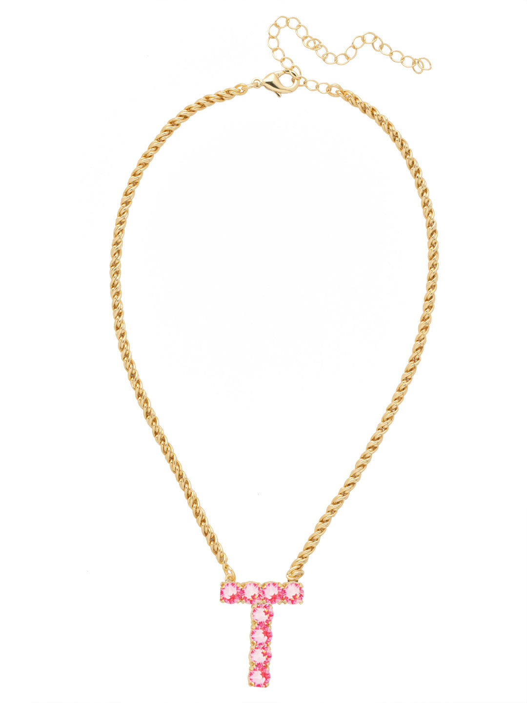 T Initial Rope Pendant Necklace - NFK39BGETP