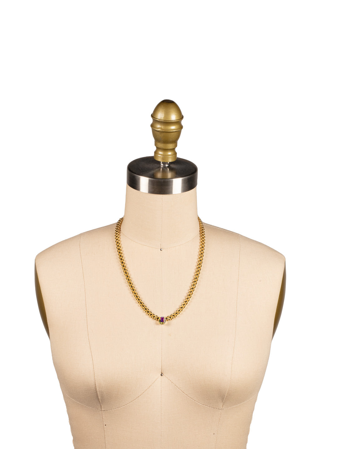 Octavia Single Crystal Tennis Necklace - NFK6BGCAB