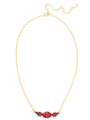 Oval and Pear Tennis Necklace