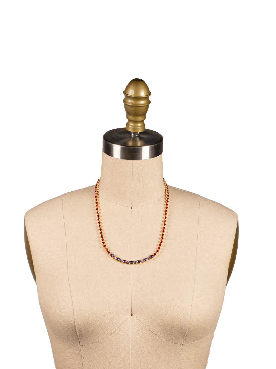 Clarissa Rhinestone Chain Tennis Necklace - NFL6BGFIS