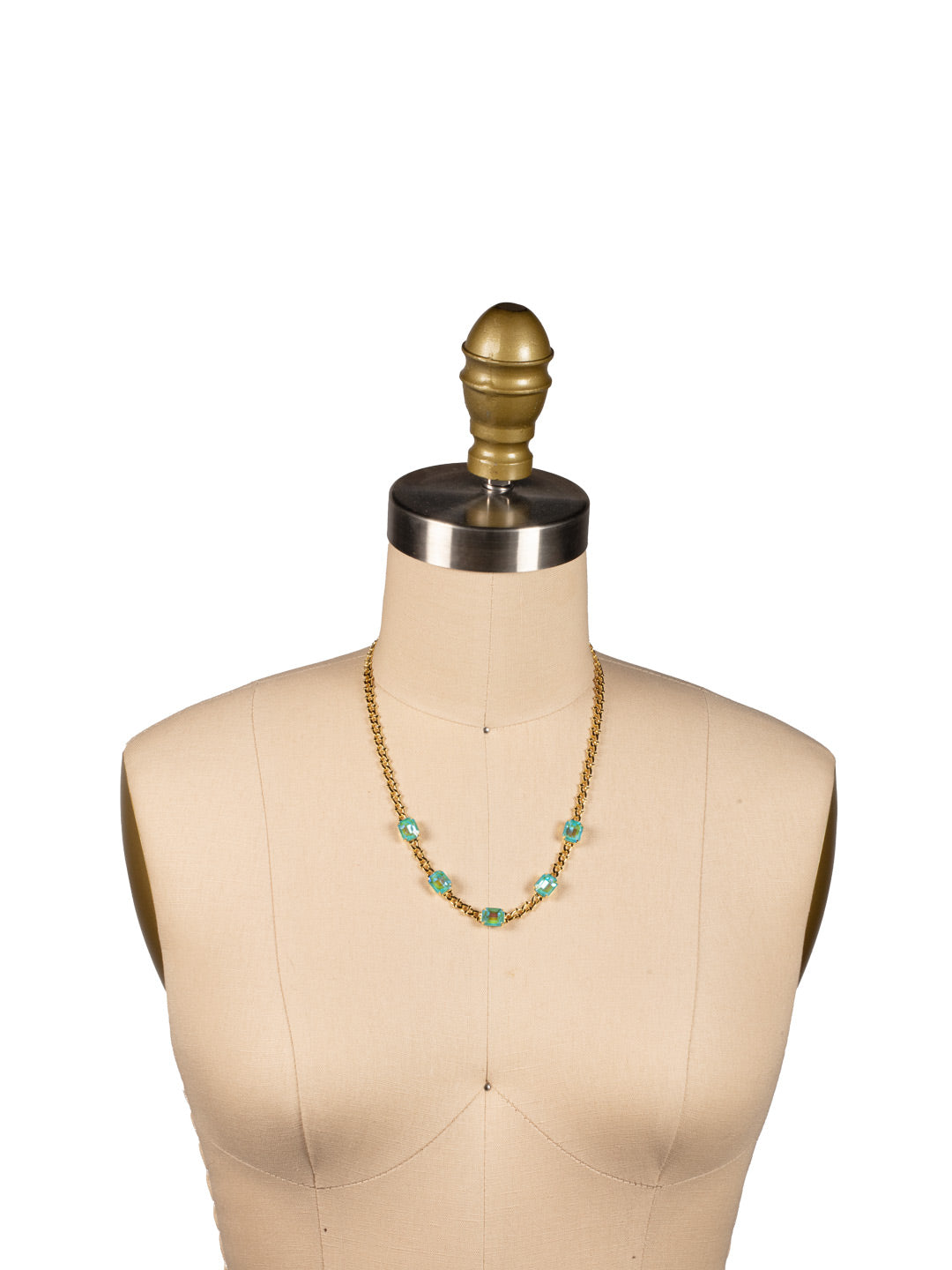 Octavia Half Crystal Tennis Necklace - NFP7BGPRT