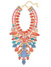 Crystal Cluster Statement Necklace