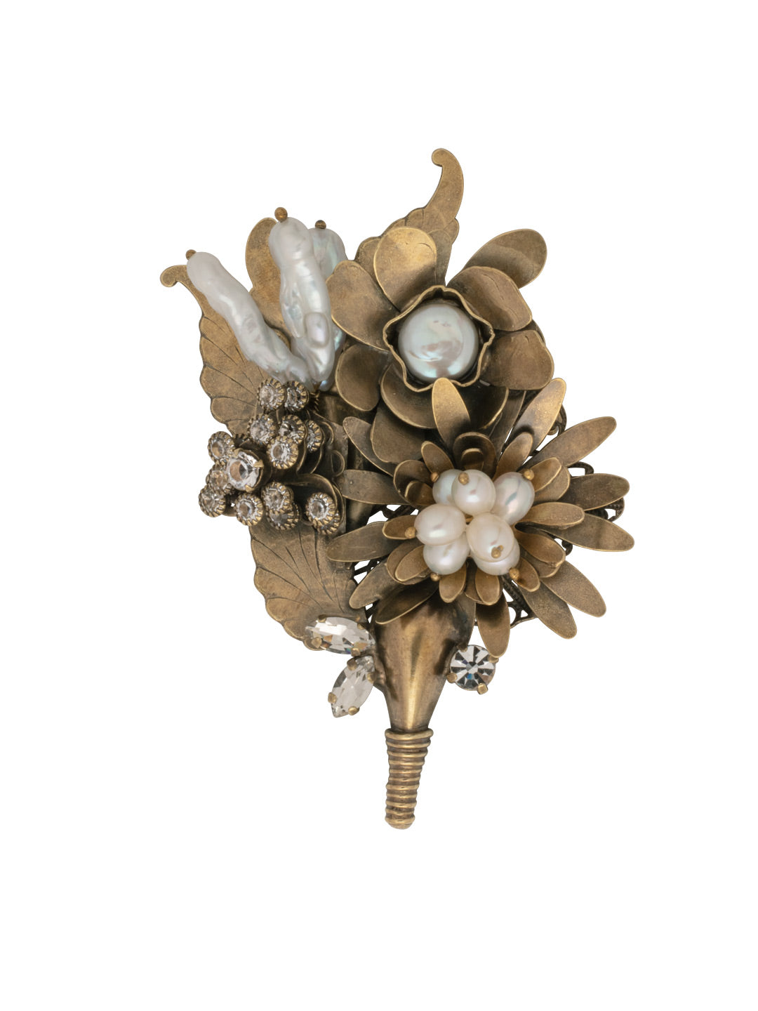Ambrose Lapel Pin - PFH4AGMDP - <p>From Sorrelli's Modern Pearl collection in our Antique Gold-tone finish.</p>