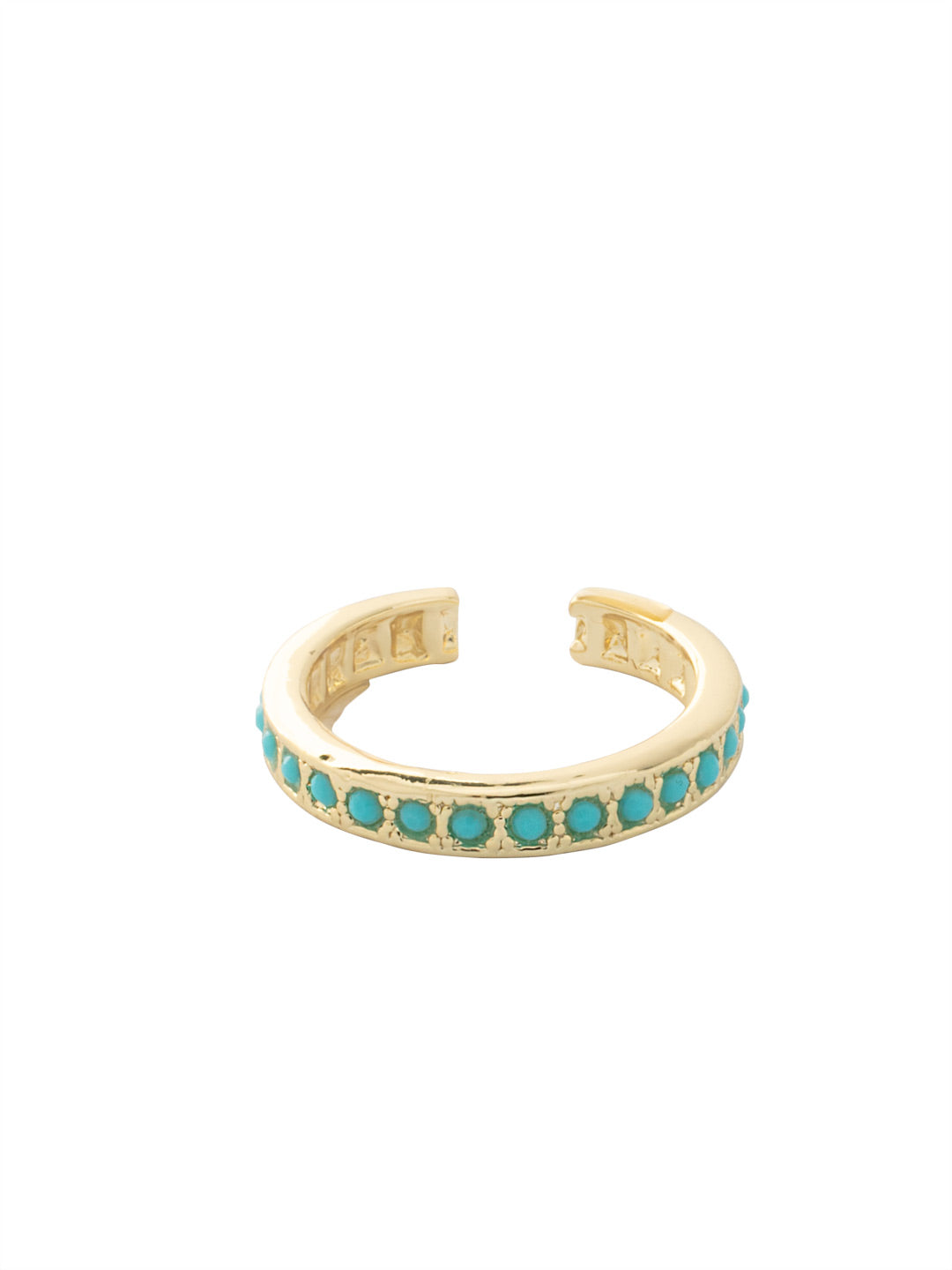 Jenna Band Ring - RBB1BGSTO - <p>The Jenna Band Ring features a full line of crystals on an adjustable band. Adjustable to fit ring sizes 6-8. From Sorrelli's Santorini collection in our Bright Gold-tone finish.</p>