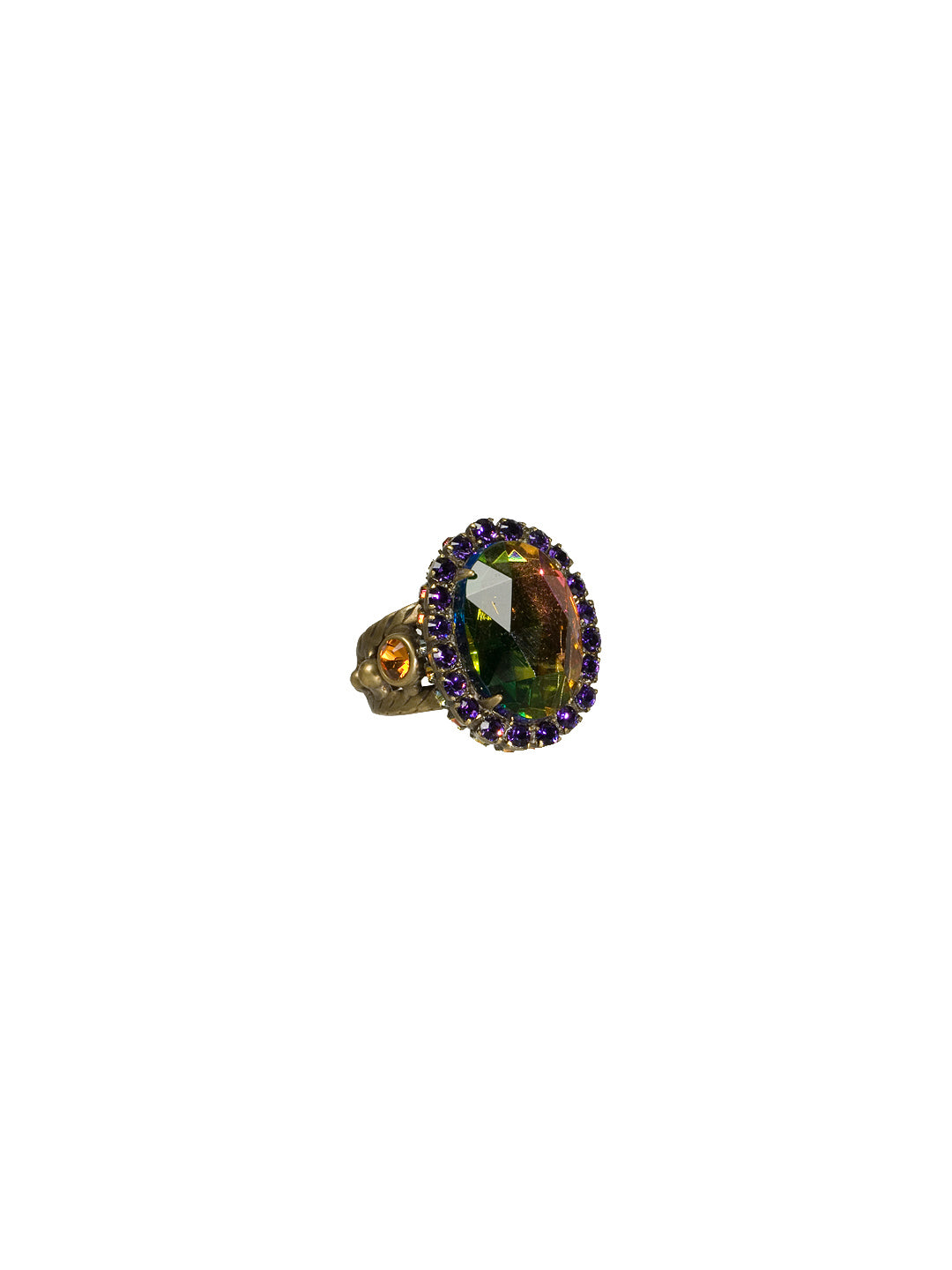 Product Image: Oval Crystal Cocktail Ring