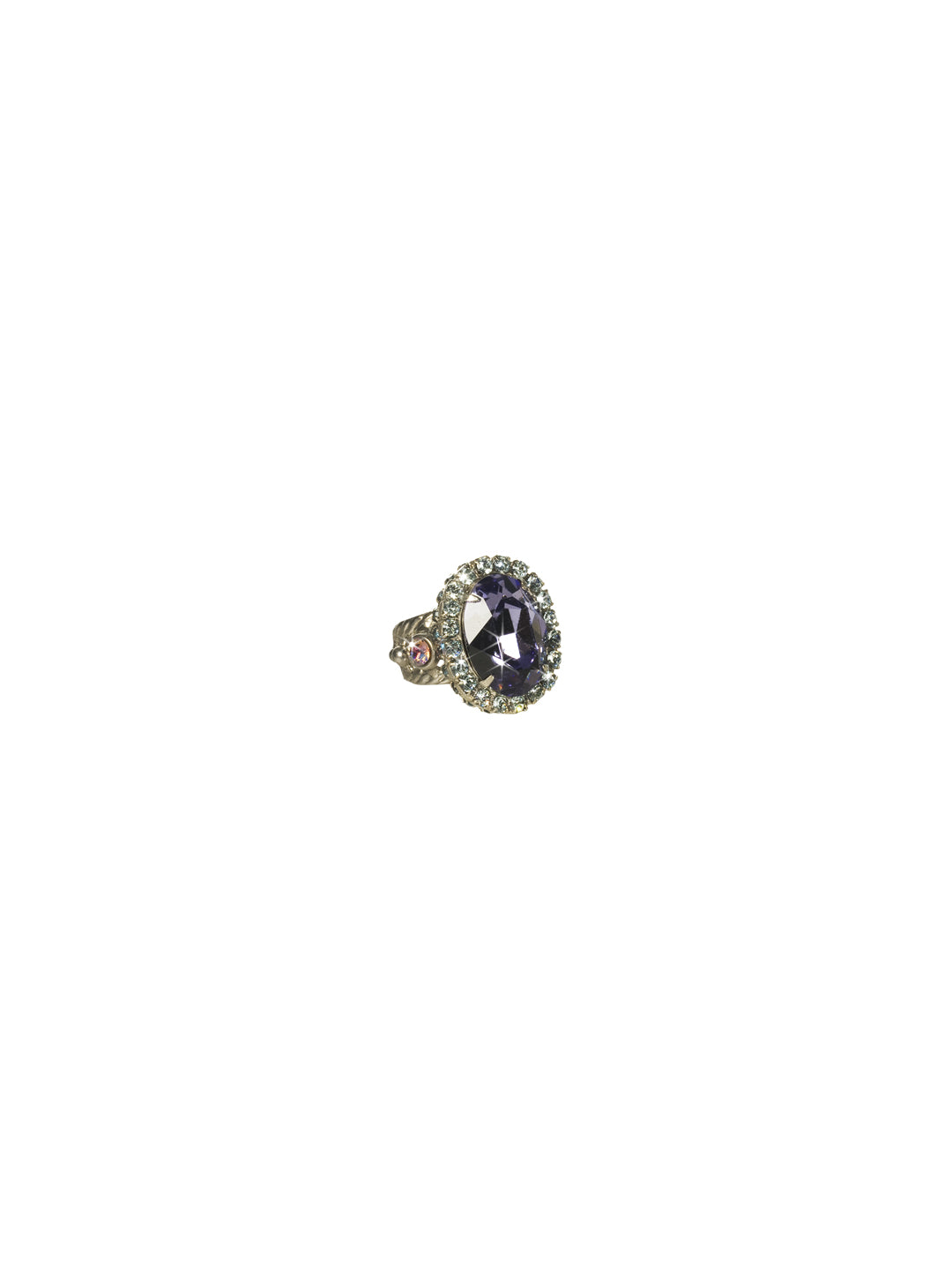 Oval Crystal Cocktail Ring - RBT77ASHY