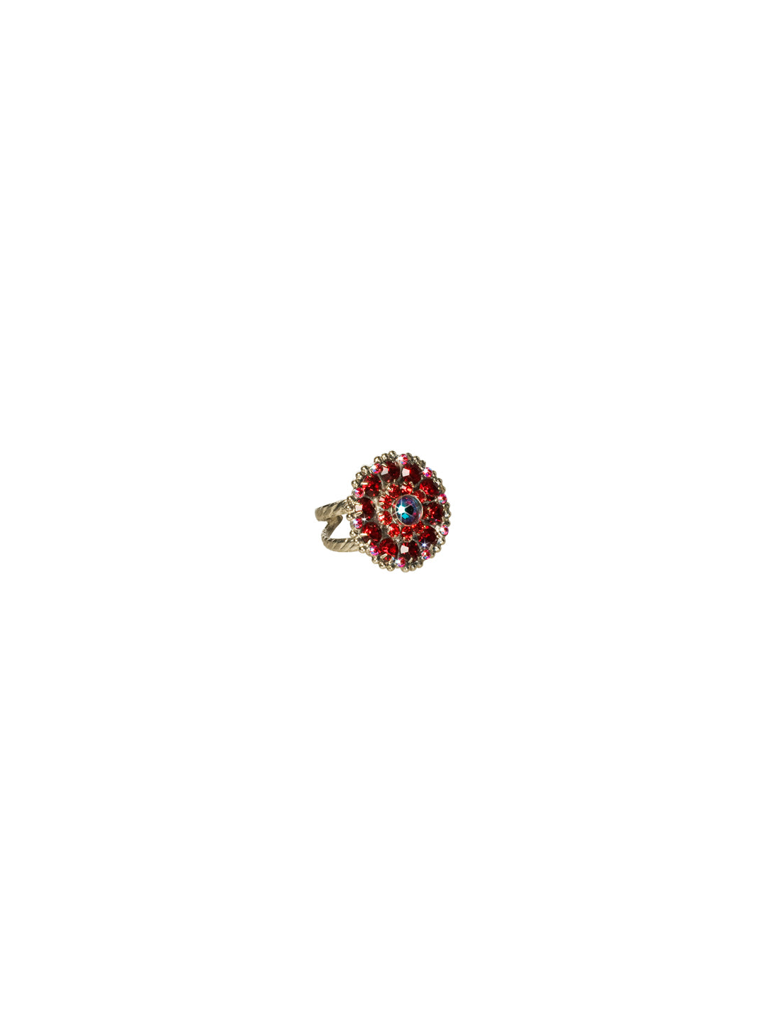 Charming Crystal Bloom Cocktail Ring - RBT78ASCB