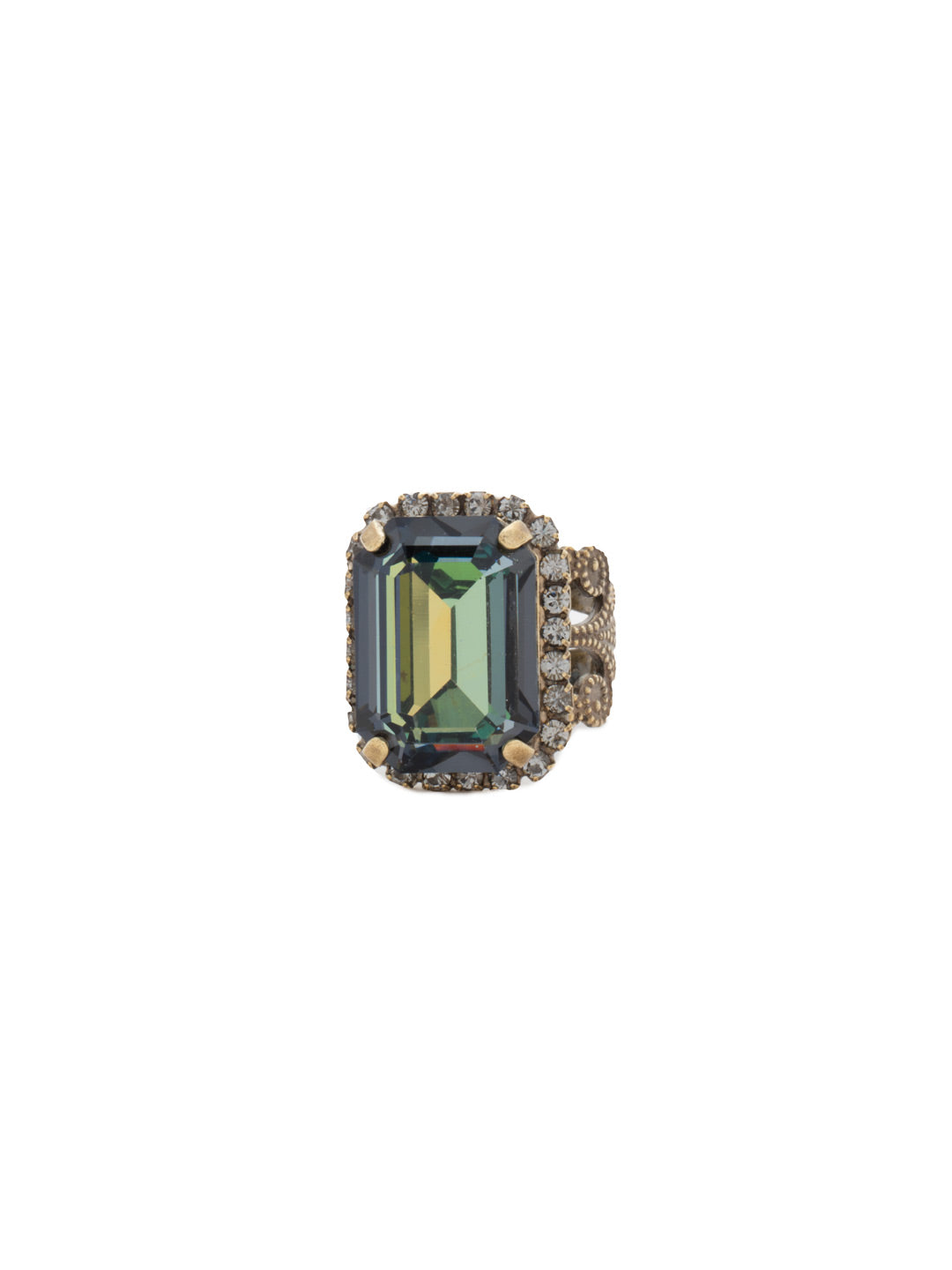 Petite Emerald-Cut Cocktail Ring - RCF9AGCRP