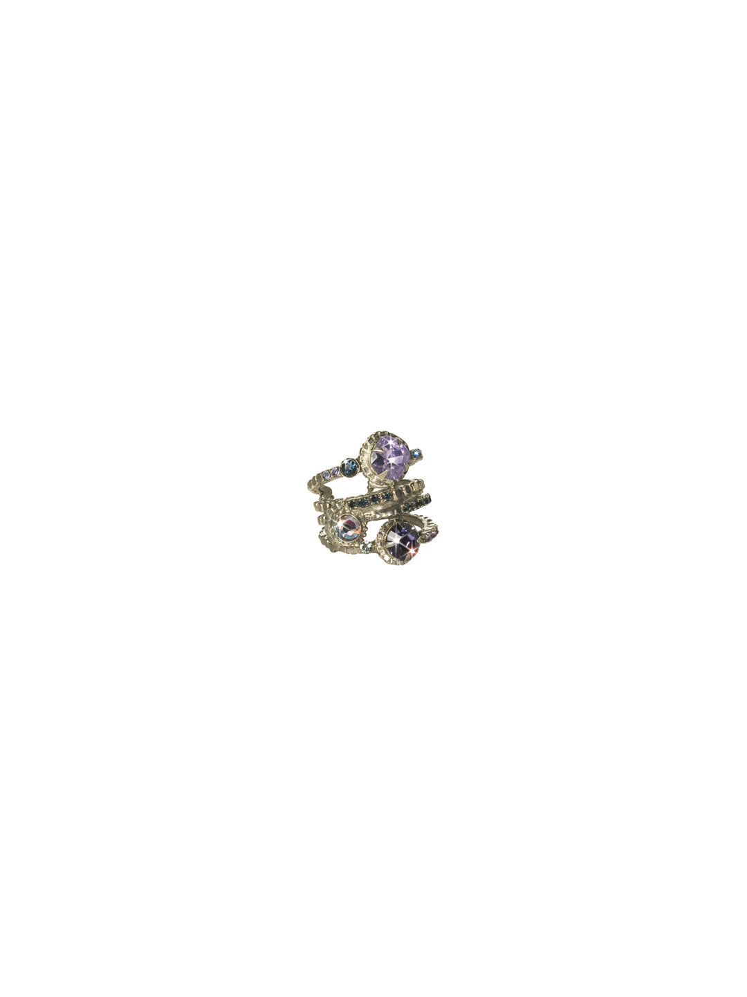Stacked Crystal Ring - RCG18ASHY