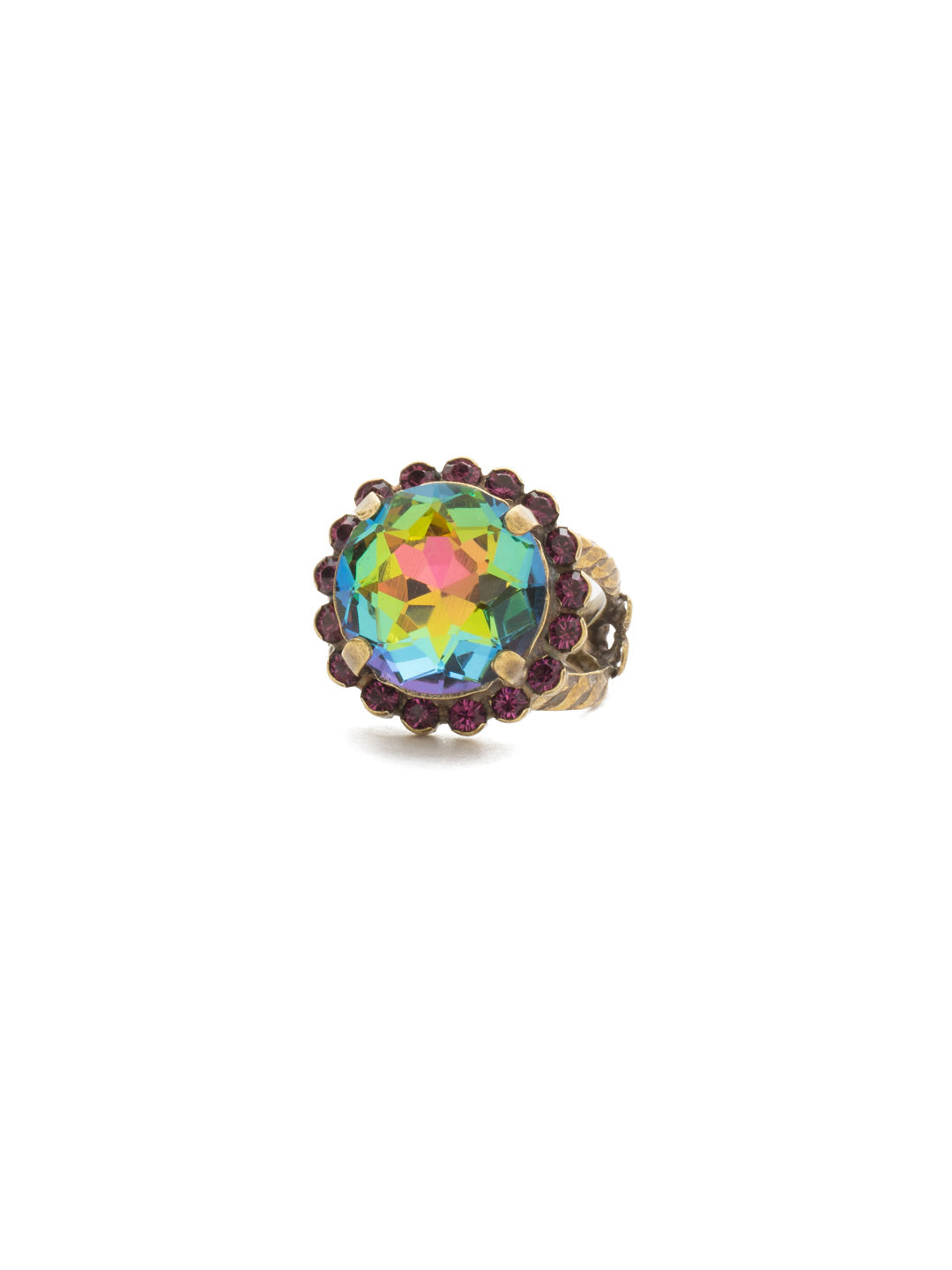 Round Cut Cocktail Ring - RCR60AGVO