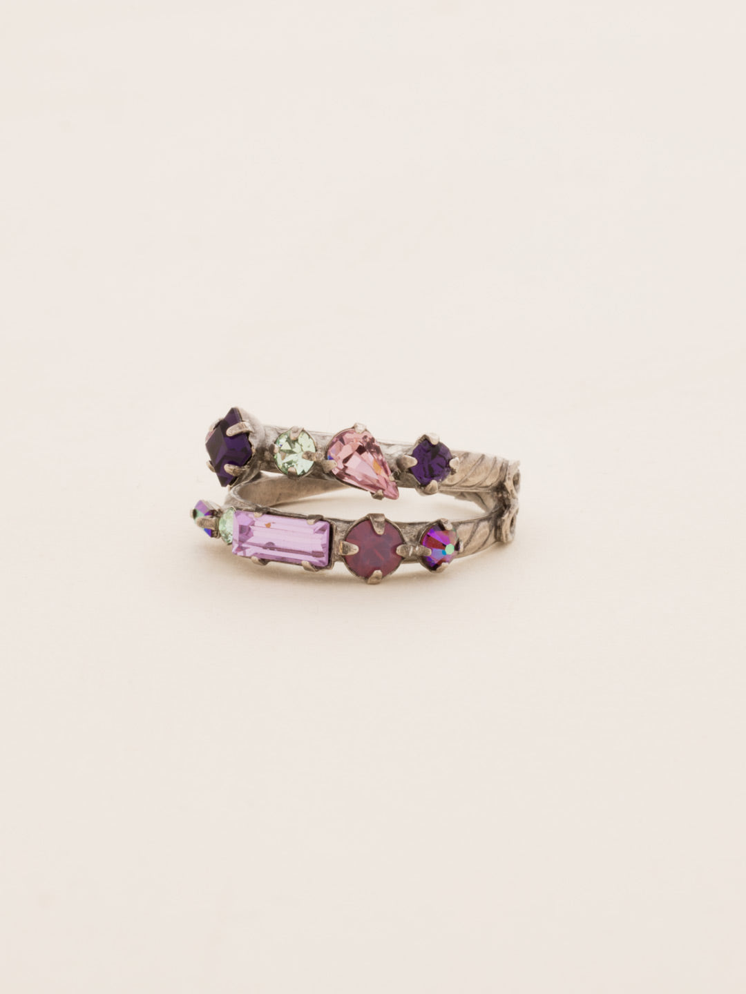 Delicate Multi-Cut Double Band Ring - RDB4ASAFV