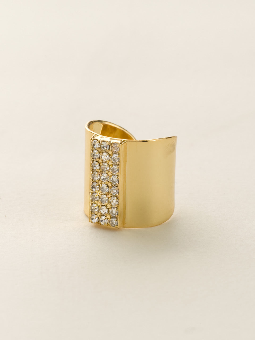 Product Image: Crystal Rhinestone Rows Cuff Ring