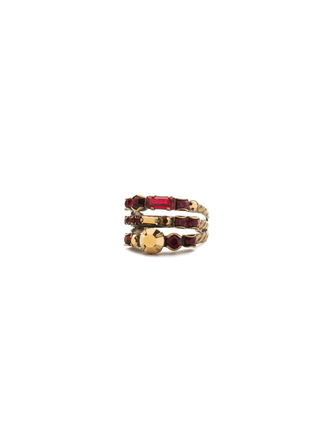 Triple Threat Stacked Ring - RDK23AGGGA