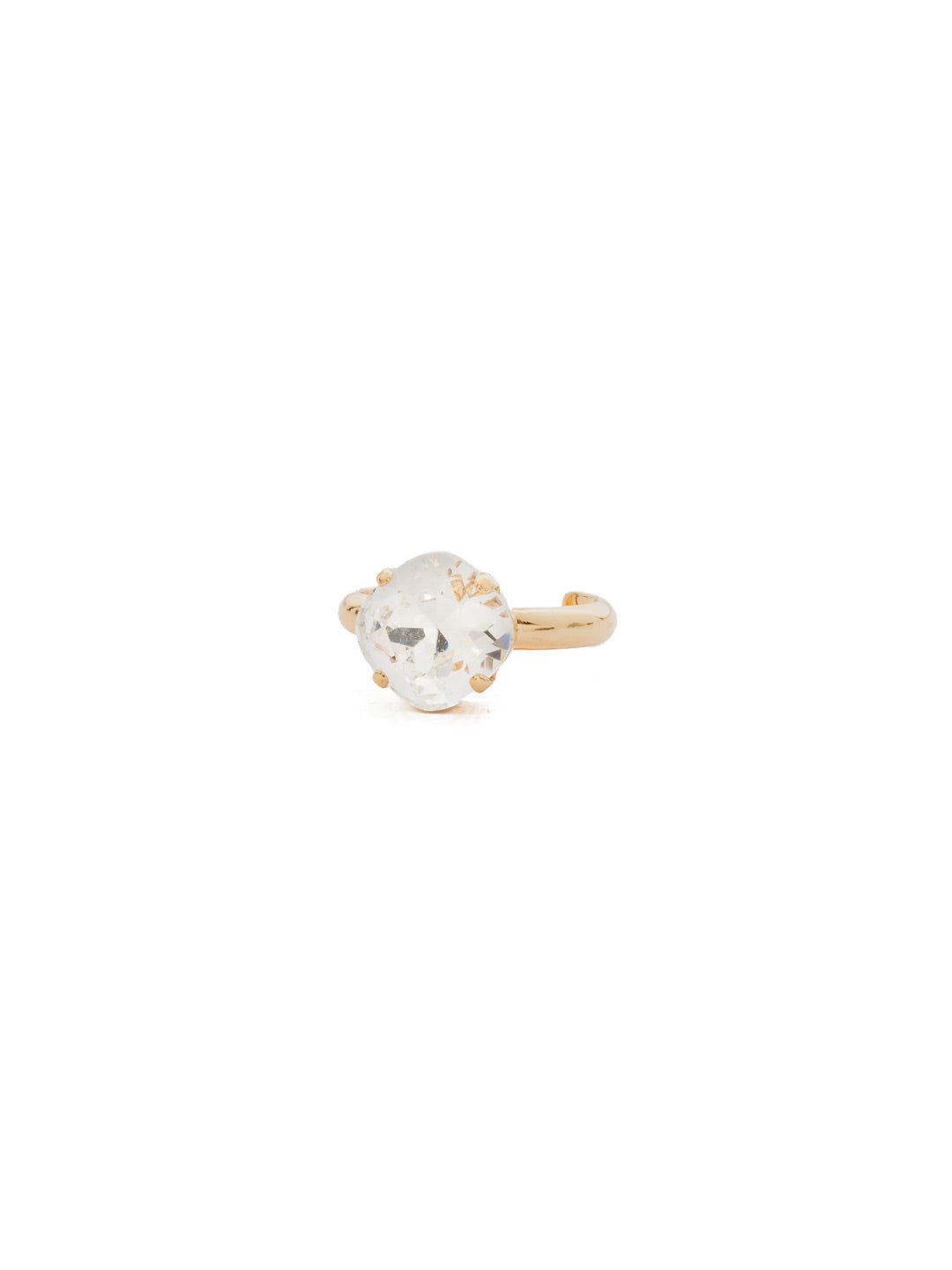 One and Only Band Ring - RDN30BGCRY - <p>The one and only style you need for your favorite everyday look! A delicate and classic four-pronged setting highlights the beautiful cut of this cushion-cut crystal. Adjustable to fit ring sizes 6-8. From Sorrelli's Crystal collection in our Bright Gold-tone finish.</p>