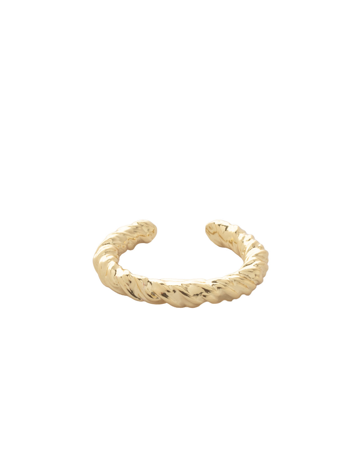 Olive Band Ring - RFL1BGMTL - <p>The Olive Band Ring features an adjustable twisted rope metal chain band From Sorrelli's Bare Metallic collection in our Bright Gold-tone finish.</p>