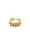 Crystal Studded Stacked Ring