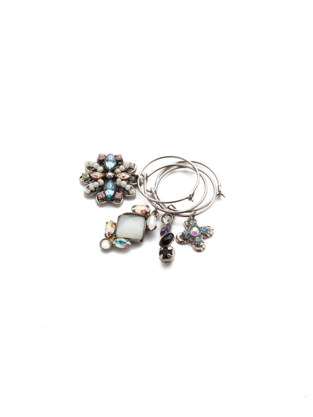 Set of 4 Assorted Wine Charm Gift Set - WEP1ASVAR